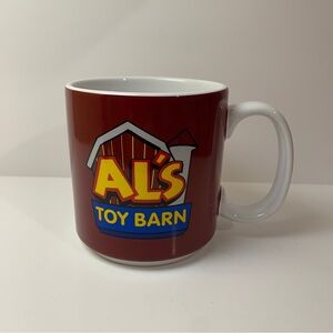 Disney Toy Story "Al's Toy Barn" Red and White Ceramic Coffee Cup Mug 12oz